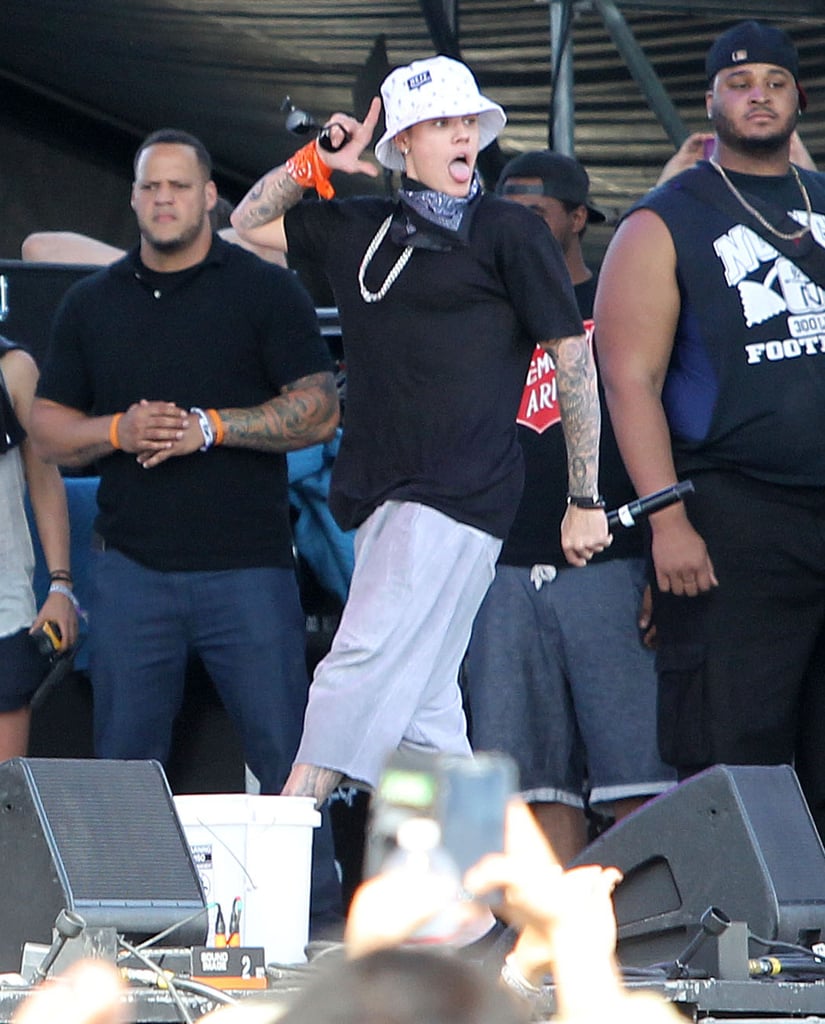 Justin Bieber surprised everyone with a performance.