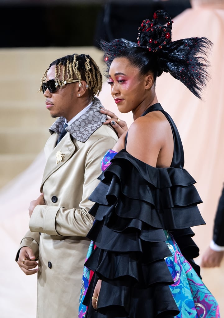 Naomi Osaka and Cordae at the Met Gala 2021