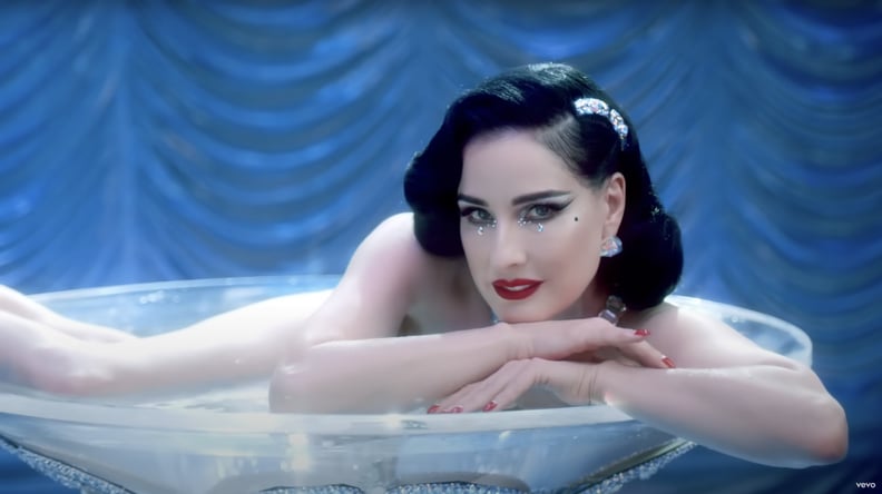 Dita Von Teese in Taylor Swift's "Bejeweled" Music Video