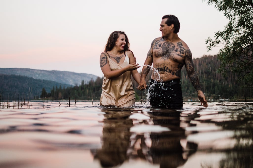 Couple's Lake Boudoir Shoot