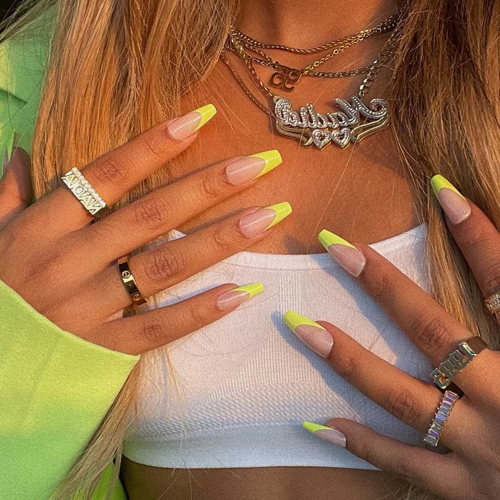 A Neon Press-On Nail: Glamnetic UV Rays Press-On Nails