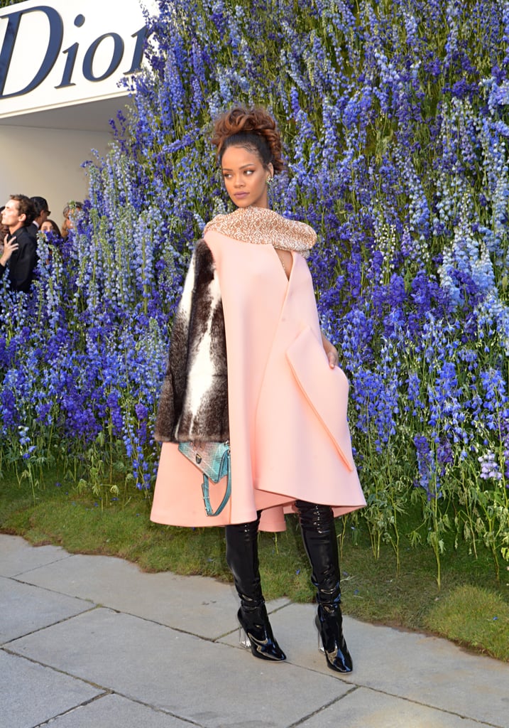 Looking Cool and Caped at the Dior Show