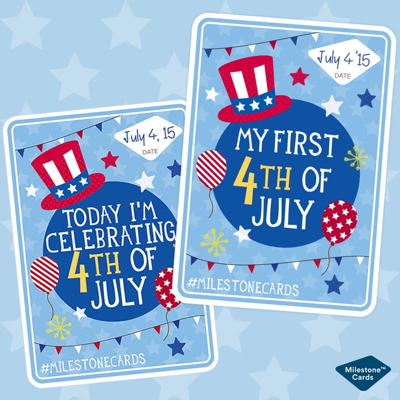 Milestone Cards Fourth of July Printable