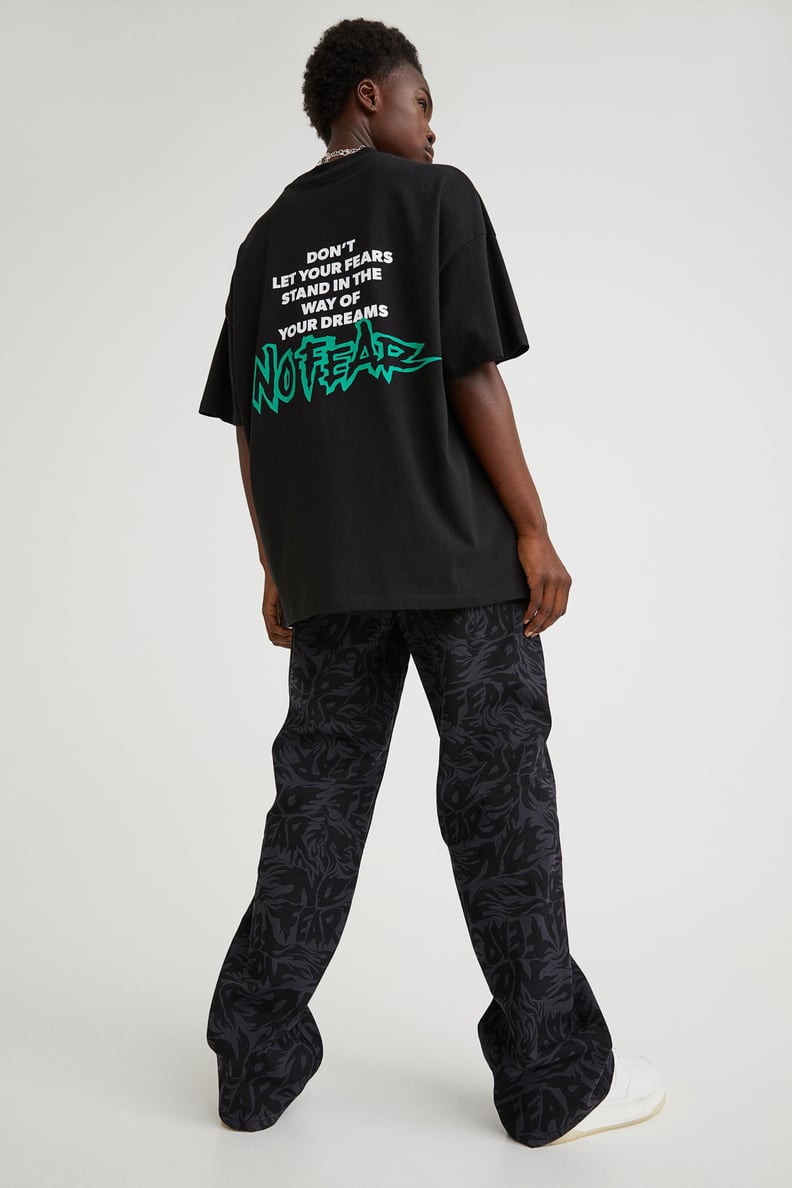 An Oversized T-shirt: No Fear x H&M Oversized T-shirt