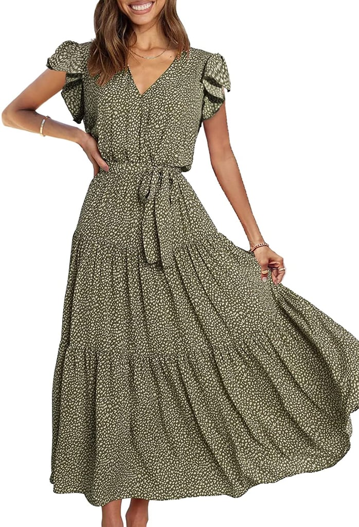 A Flowy Maxi Dress: PrettyGarden Summer Floral A Line Belted Maxi Dress