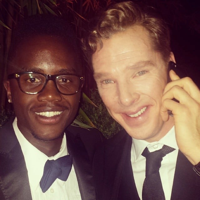 Lupita Nyong'o's brother snapped a selfie with Benedict Cumberbatch while they were calling a ride home.
Source: Instagram user nyongolaflame