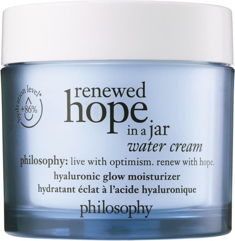 Best Face Moisturiser For Oily Skin: Philosophy Renewed Hope in a Jar Water Cream