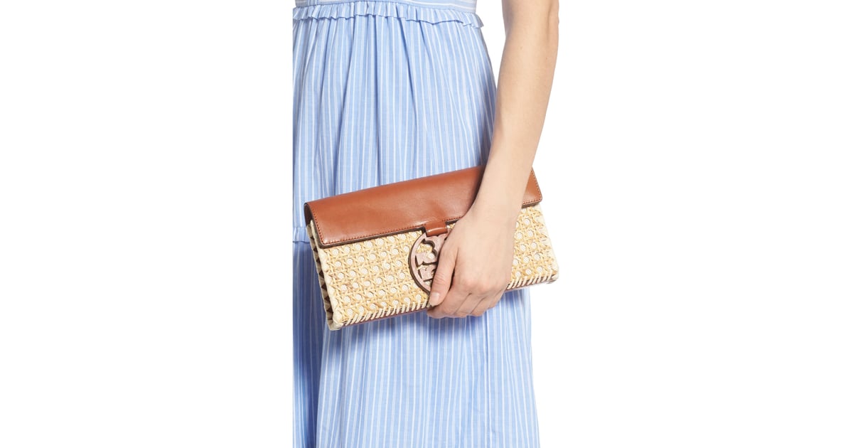 tory burch rattan clutch