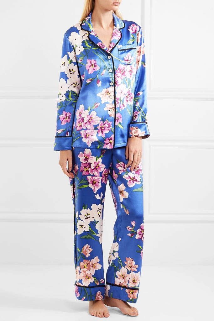Olivia von Halle Lila Floral-Print Pajama Set