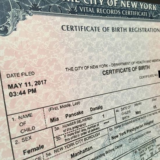 Dad Gives Baby Middle Name of Pancake