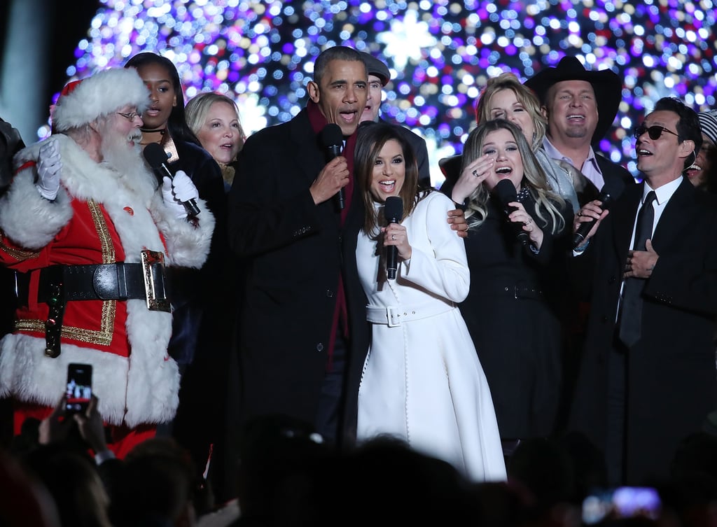 President Obama Last White House Tree Lighting Photos 2016