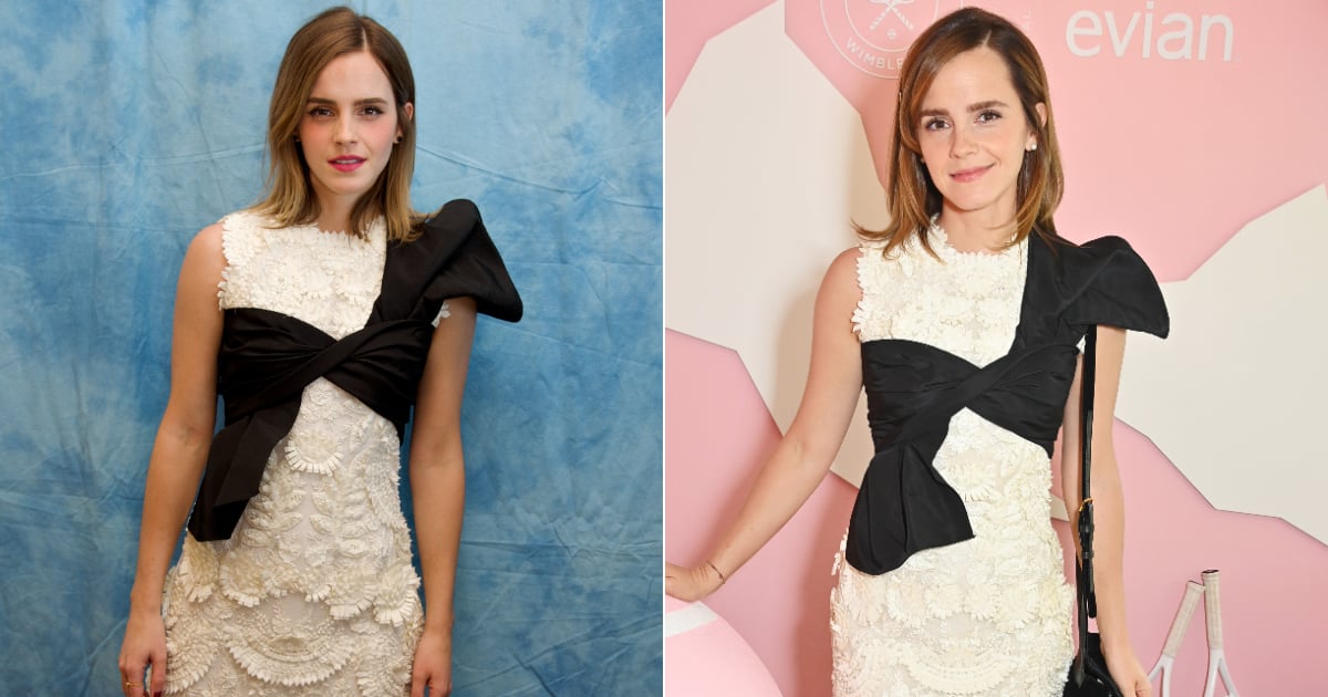 Emma Watson Just Repeated a Lace Minidress From 2017