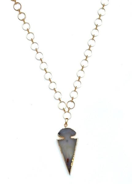 Accessory Concierge Gilded Arrowhead Pendant