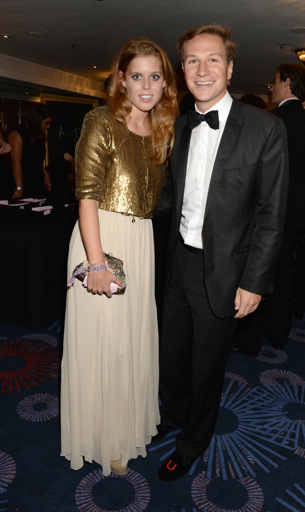 The couple dressed up for a ball in London.