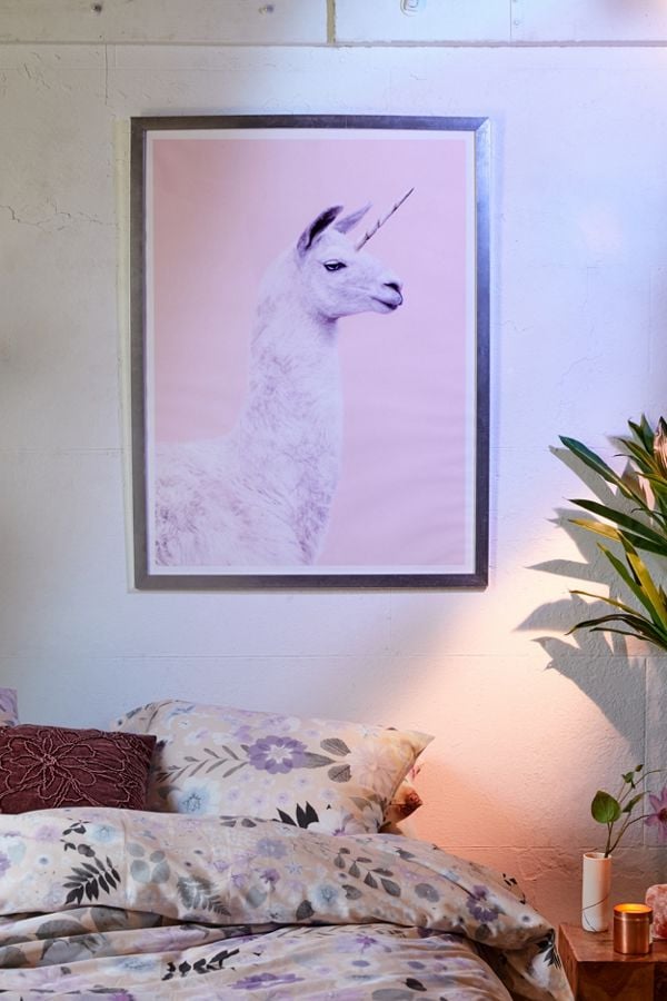 Paul Fuentes Llama Unicorn Art Print