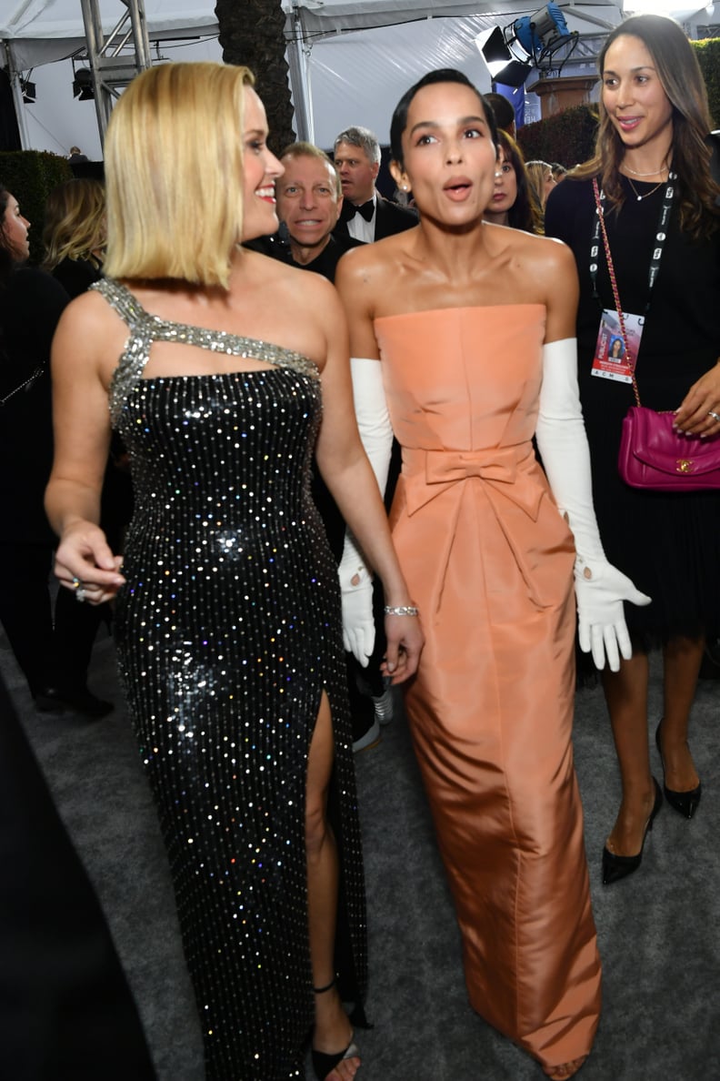 Reese Witherspoon and Zoë Kravitz at the 2020 SAG Awards