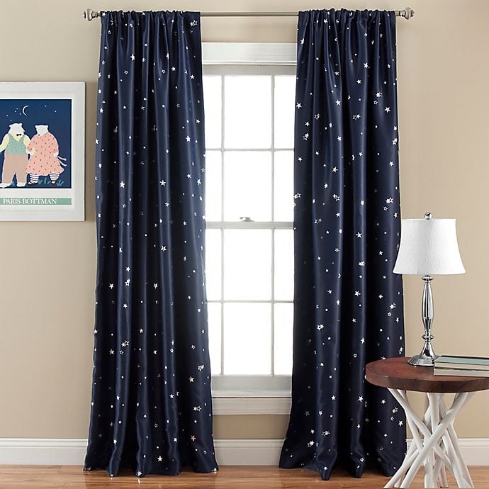 Lush Décor Star Blackout 84-Inch Curtain Panel