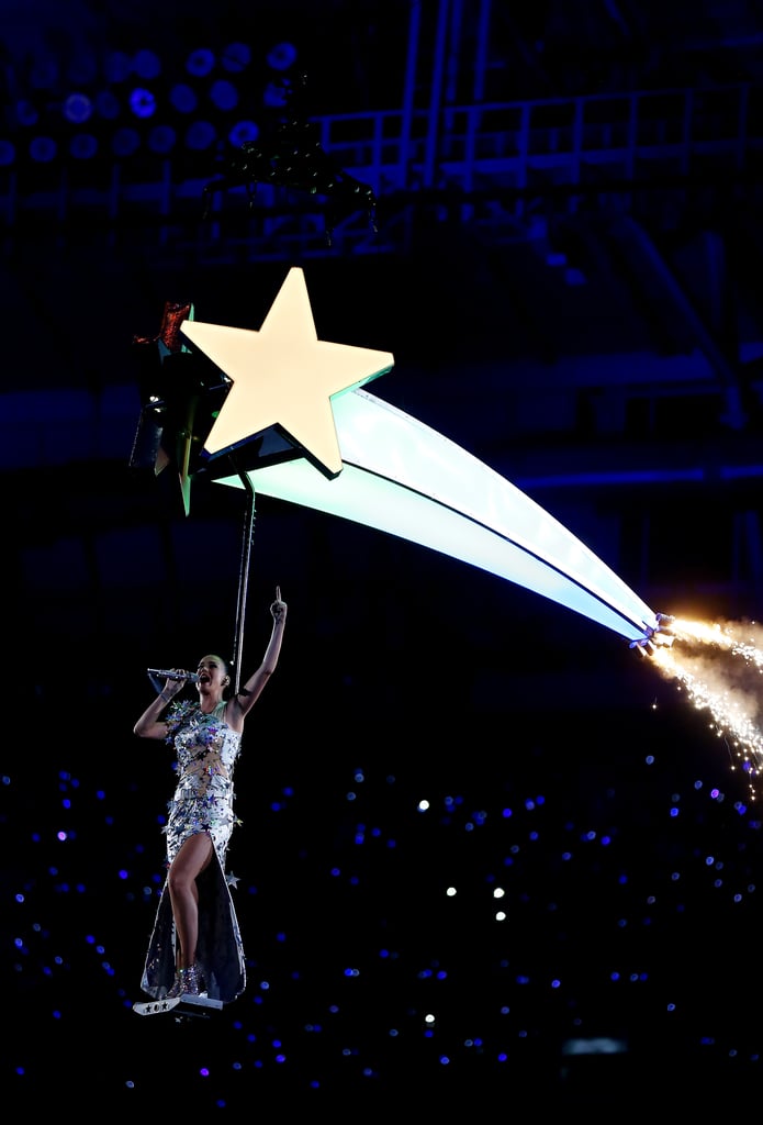 Katy Perry Flying During Super Bowl Halftime Show