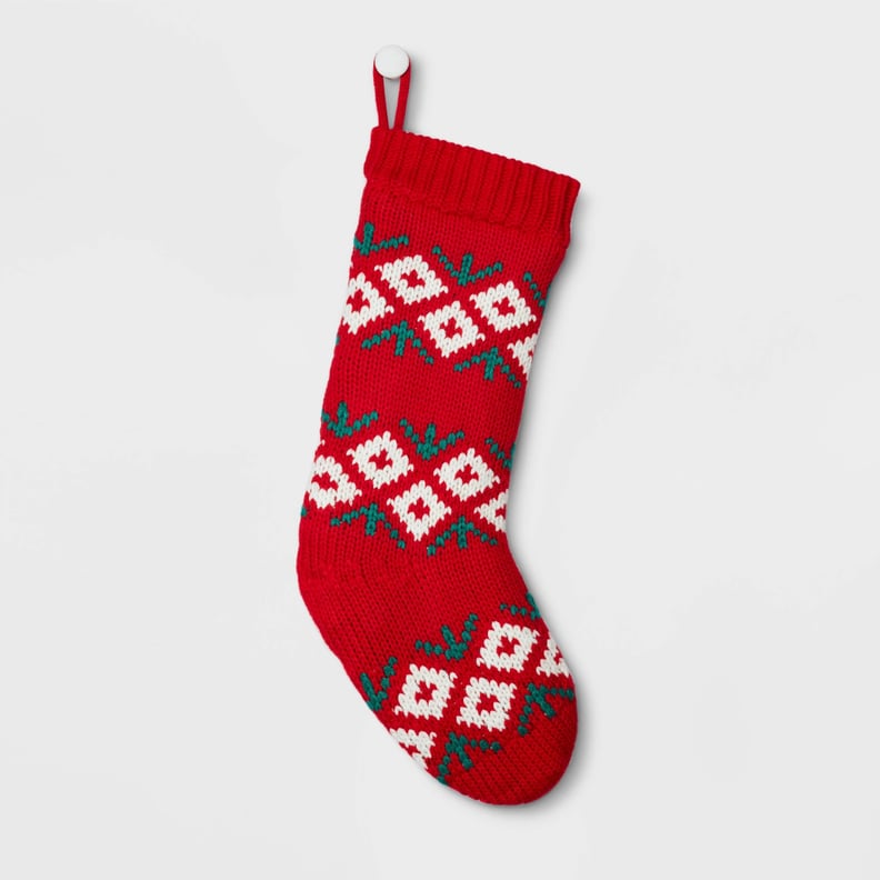 Retro Casual Fair Isle Christmas Stocking