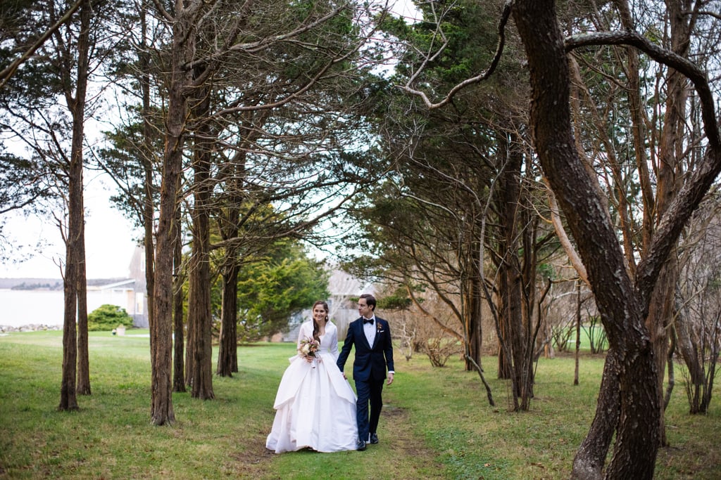 Shoe Designer Sarah Flint Reem Acra Wedding Dress and Heels