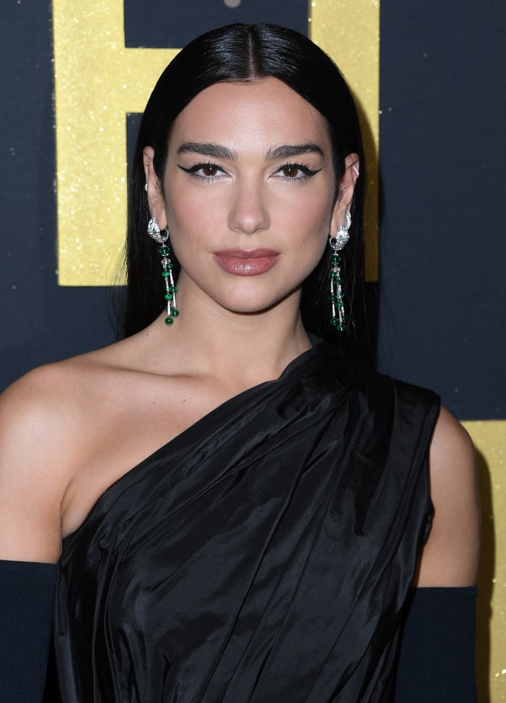 Dua Lipa's Black Balenciaga Dress Onstage With Elton John