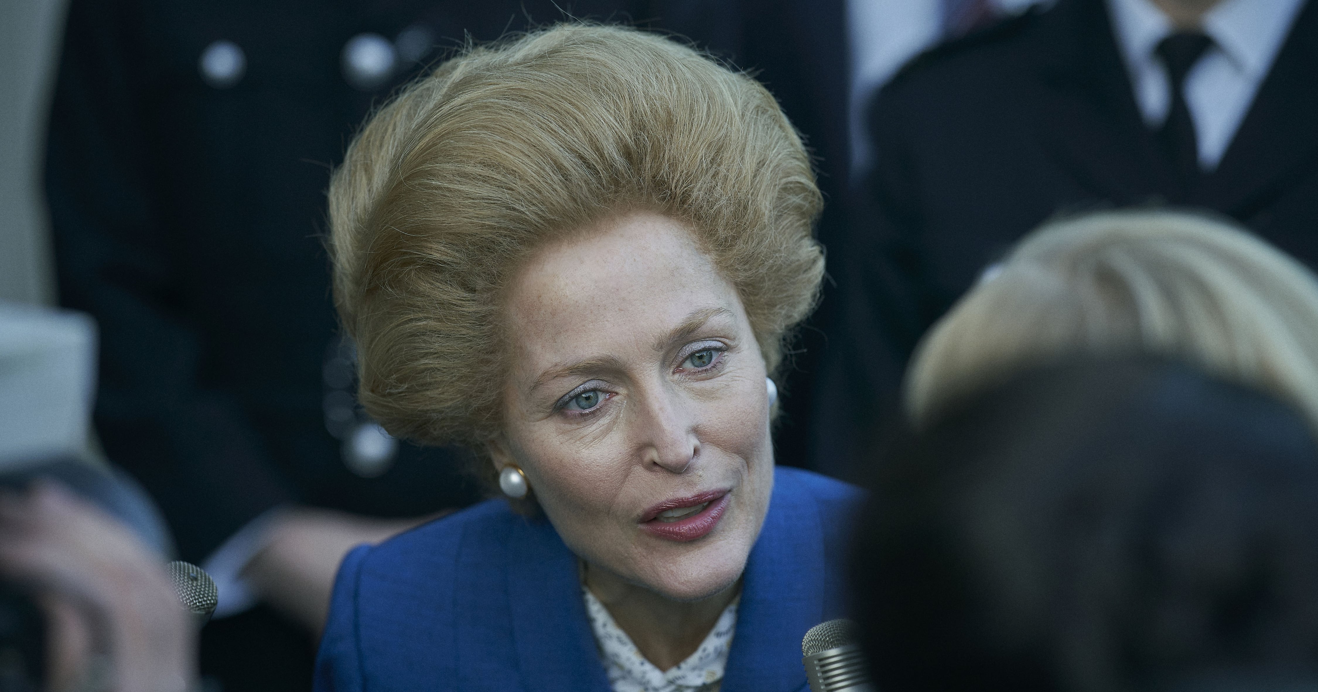 Margaret Thatcher Hairstyle Details on The Crown Season 4