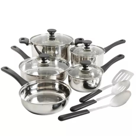 12-Piece Stainless Steel Cookware Set