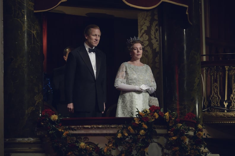 Tobias Menzies as Prince Philip and Olivia Colman as Queen Elizabeth II