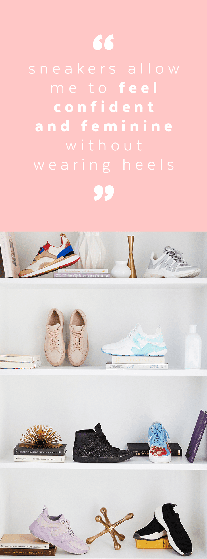 Hipster sneakers with motivation quote Royalty Free Vector