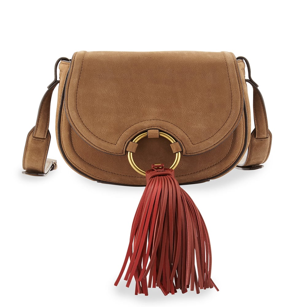 Tory Burch Tassel Mini Leather Saddle Bag, River Rock ($475) | The Ultimate  Guide to Fall's Hottest Handbag Trends | POPSUGAR Fashion Photo 24