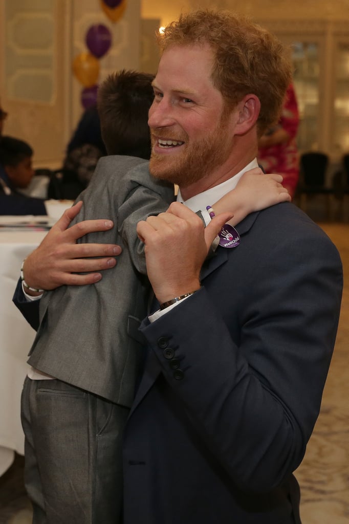 Hugging a Young Boy