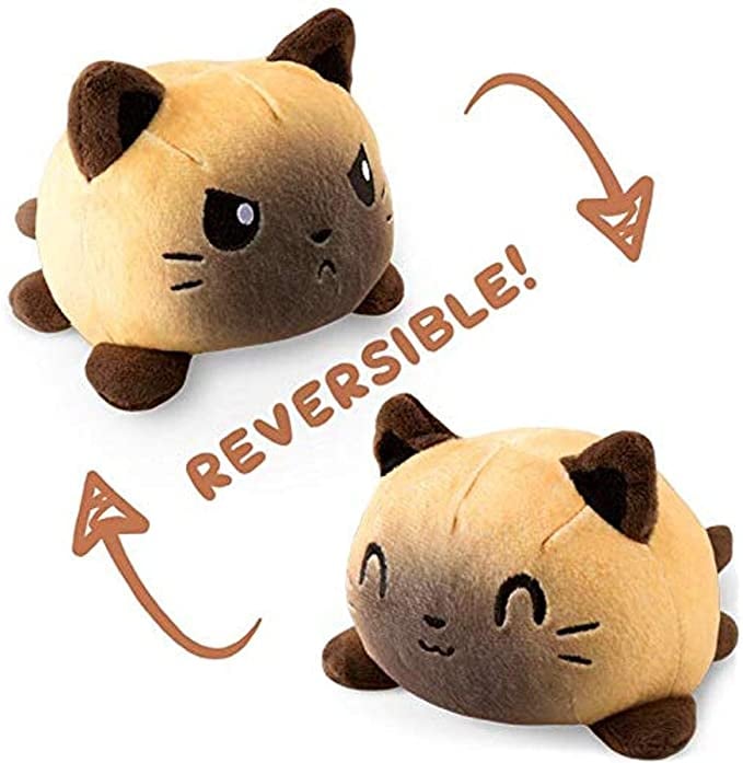 TeeTurtle Reversible Siamese Cat Plushie