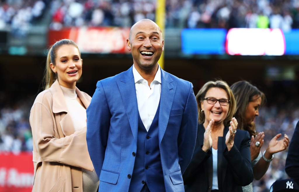 Derek and Hannah Jeter at Yankee Stadium Ceremony May 2017