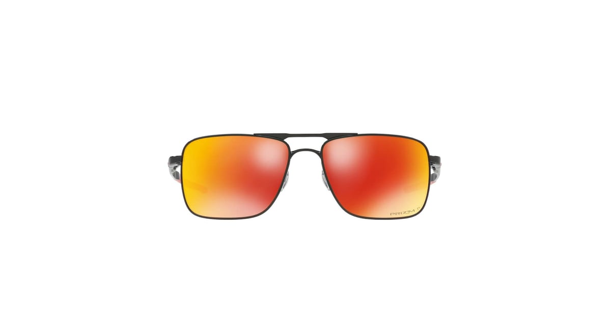 Oakley Gauge 6 OO6038 57mm Titanium Prizm Ruby Square Polarized Mirror  Sunglasses | I Want to Be Wearing That: Priyanka Chopra's Chic Airport  Sweats | POPSUGAR Fashion Photo 14