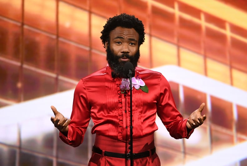 BEVERLY HILLS, CALIFORNIA - OCTOBER 25: Donald Glover speaks onstage during the 2019 British Academy Britannia Awards presented by American Airlines and Jaguar Land Rover at The Beverly Hilton Hotel on October 25, 2019 in Beverly Hills, California. (Photo