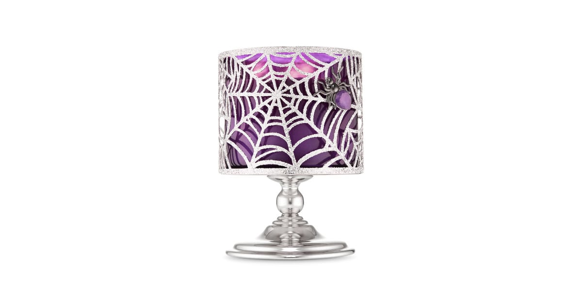 Sparkly Spider  Pedestal 3Wick Candle Holder Bath and Body Works