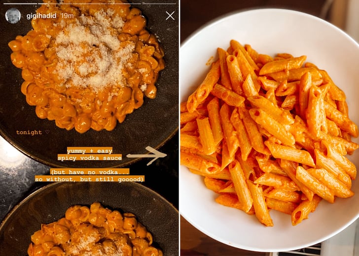 I Tried Gigi Hadid's Spicy Vodka Pasta Sauce Recipe | POPSUGAR Food