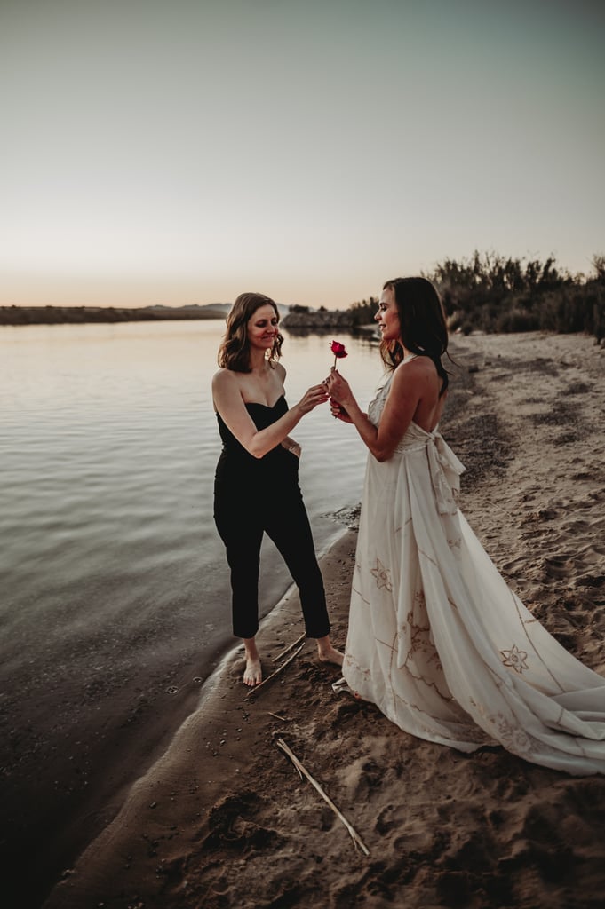 Sexy River Beach Engagement Photo Shoot