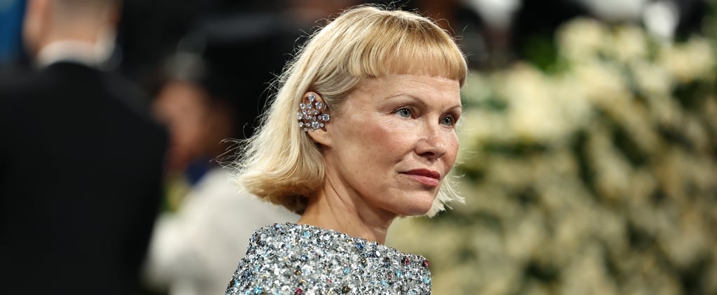 Pamela Anderson & Zoe Saldaña's Bob and Micro Bangs Met Gala