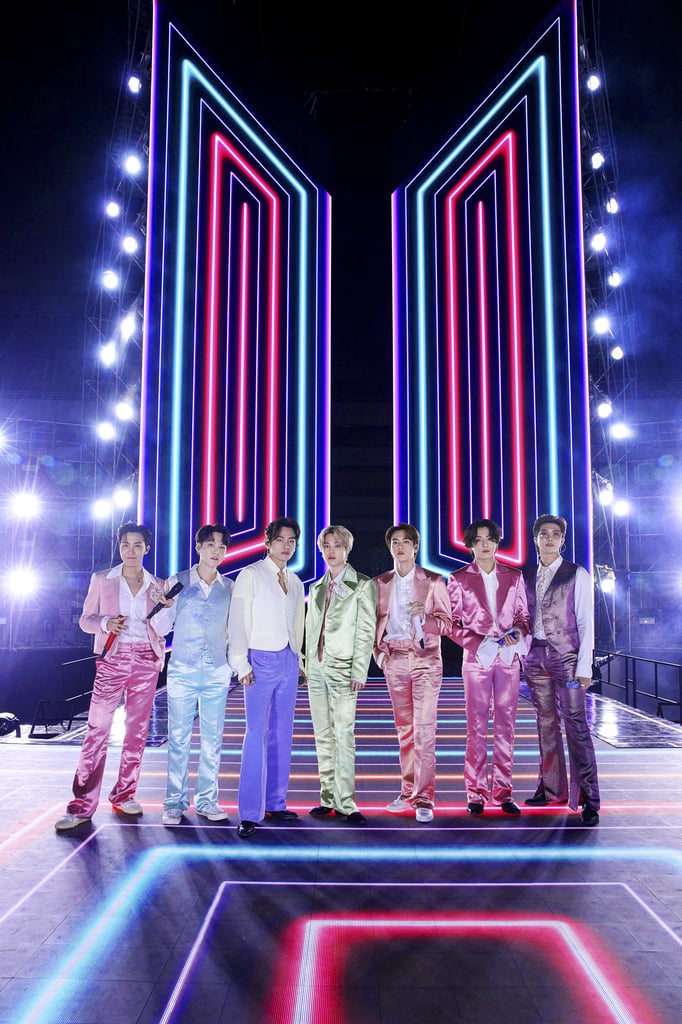 BTS's Rainbow Suits at the AMAs | POPSUGAR Fashion