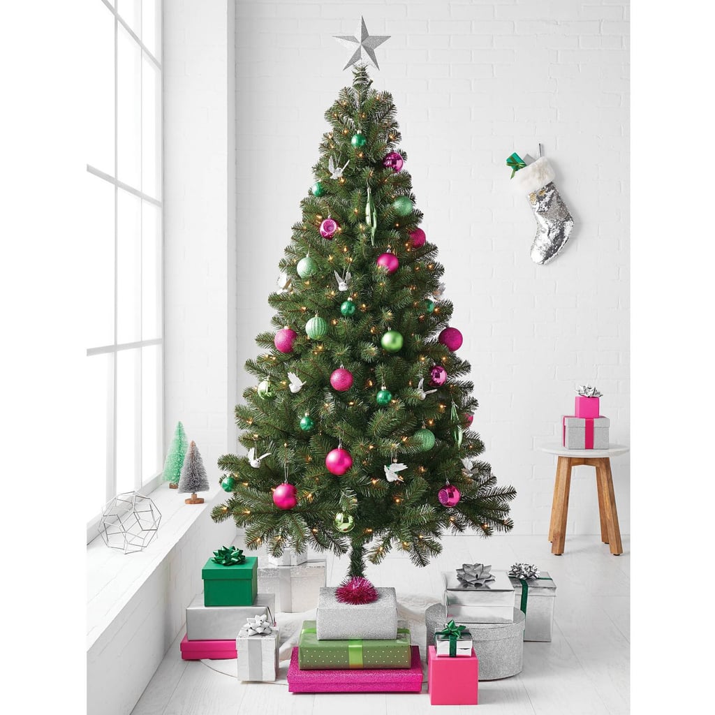 Wondershop 6ft Pre-Lit Artificial Christmas Tree Alberta Spruce