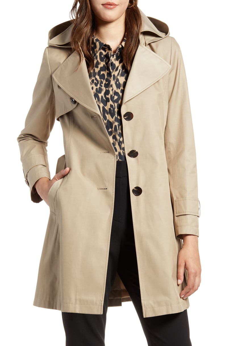 A Classic Trench: Halogen Hooded Trench Coat