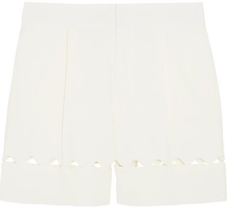 Chloé Cutout Crepe Shorts