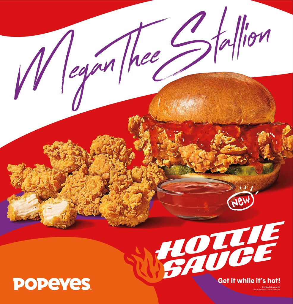 Megan Thee Stallion and Popeyes Hottie Sauce Megan Thee Stallion and Popeyes Hottie Sauce