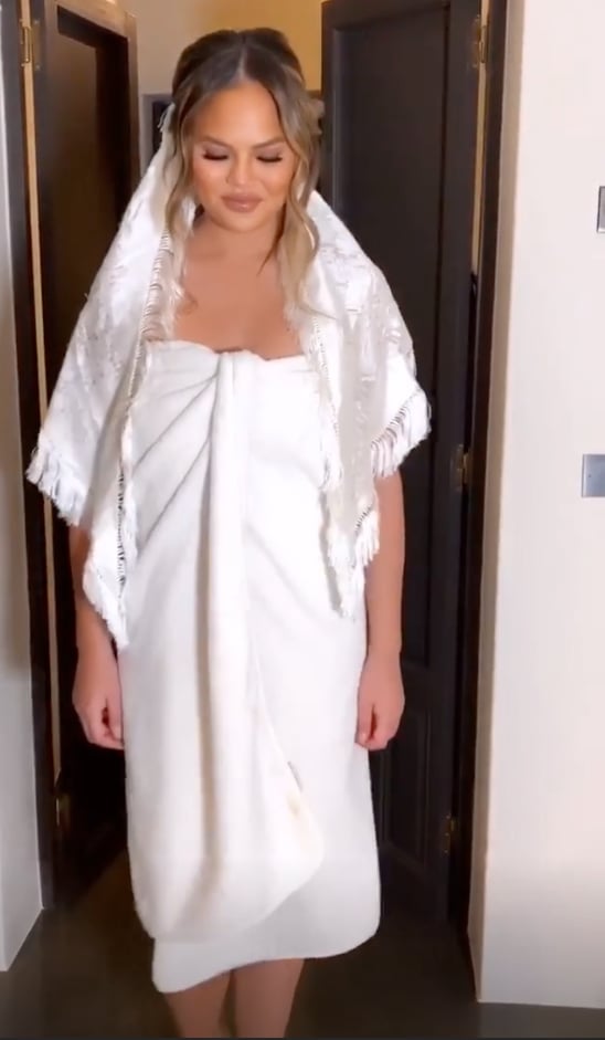 Oh, and She Also Pretended to Get Married While Wearing a Towel Dress