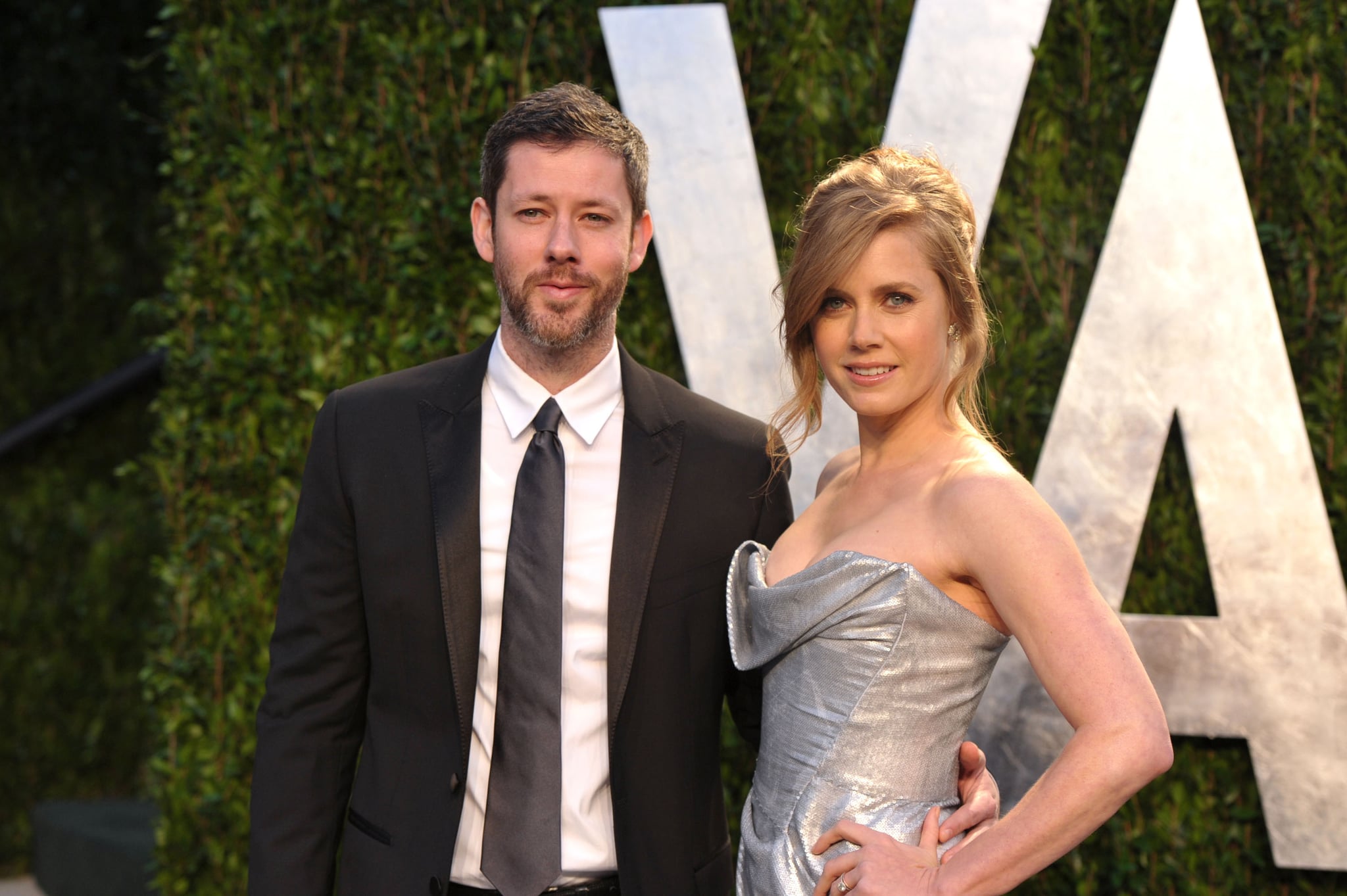 Amy Adams with husband Darren Le Gallo at the Vanity Fair Oscar party.