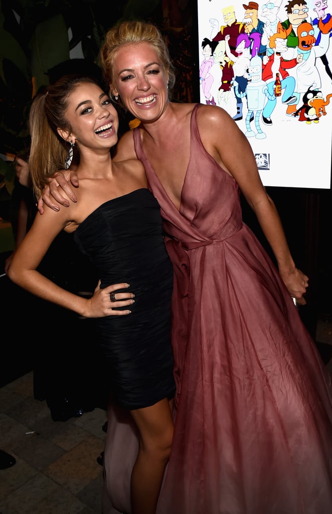 At the Fox/FX party, Sarah Hyland met up with Cat Deeley.