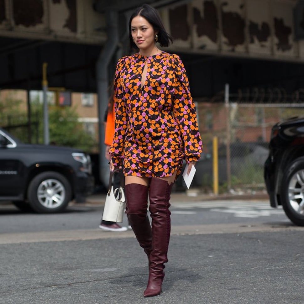 over the knee boots summer outfit