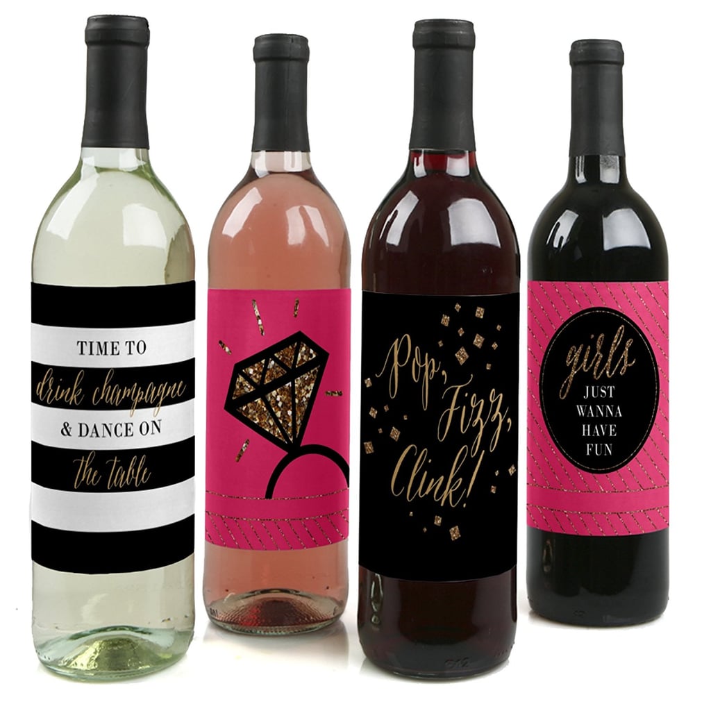 Set of 4 Wine Bottle Labels ($9)