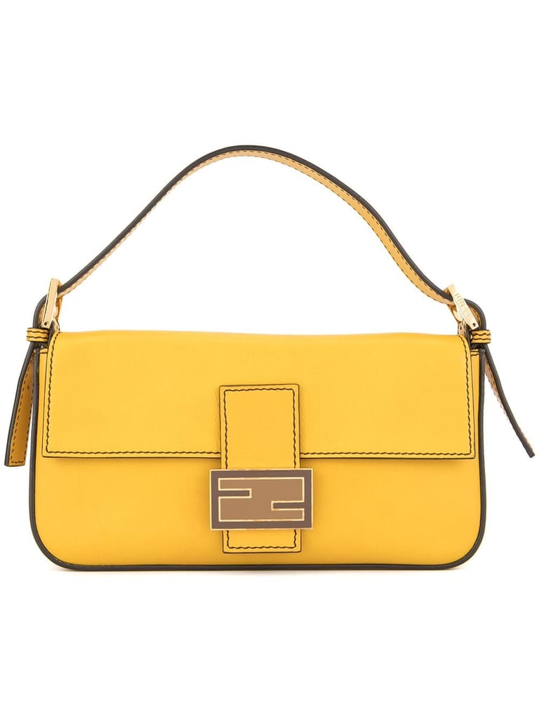 fendi yellow baguette